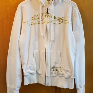 Ed Hardy Zip Front Hooded Sweatshirt